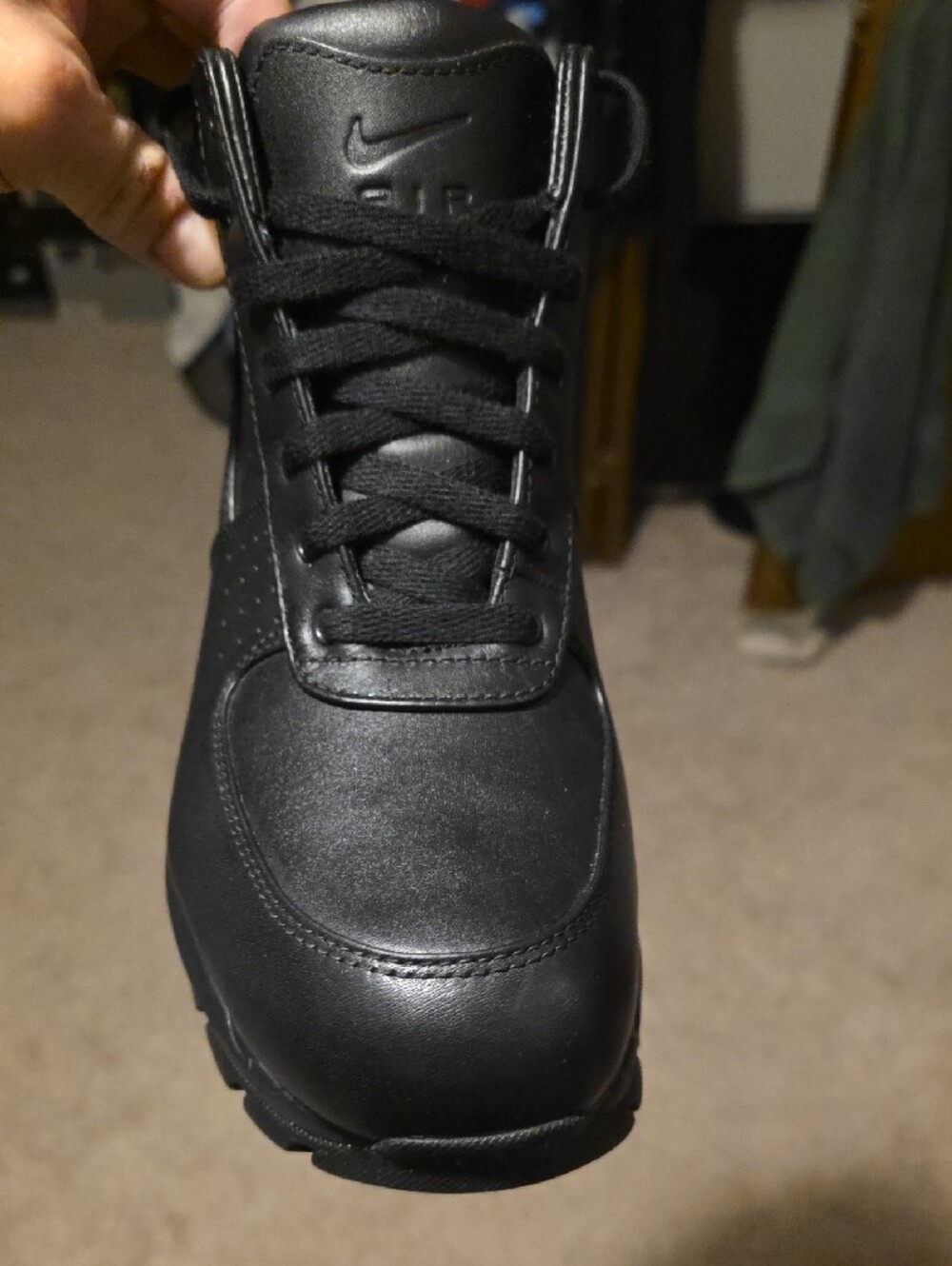 Nike Men’s Black Leather Ankle Boots - Picture 5 of 12